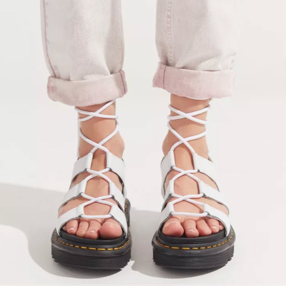 Dr. Martens Nartilla Gladiator White Sandal - Picture 3 of 11